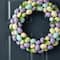 Glitzhome® 18" Easter Purple Hue Eggs Wreath